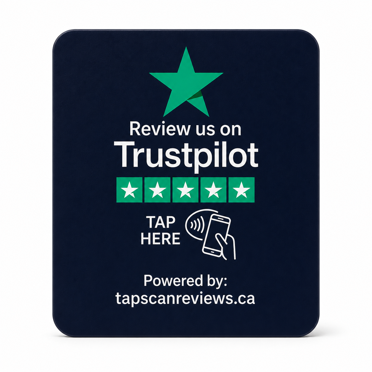 NFC Trustpilot Review Plate