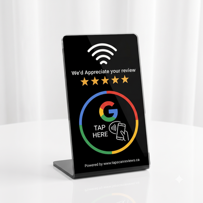 NFC Google Review Stand